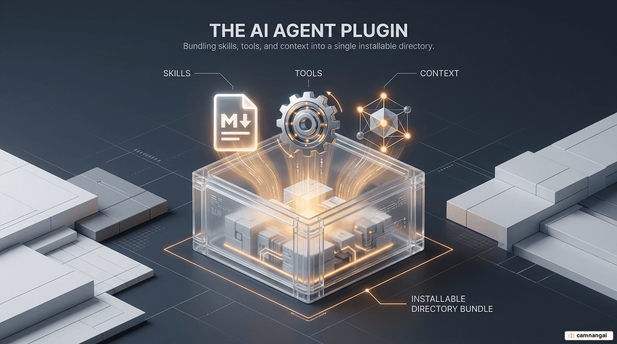 An agent plugin bundling skills, commands, hooks, and MCP connections into one installable directory