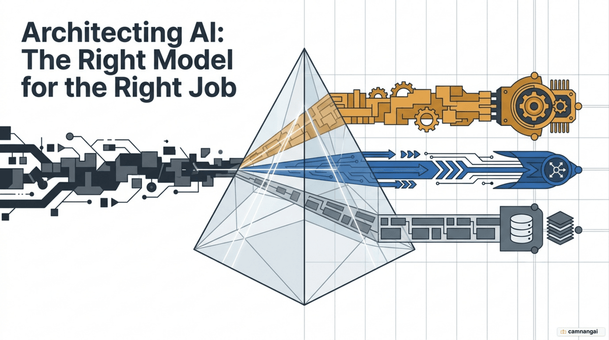Illustration of choosing the right AI model for the right job