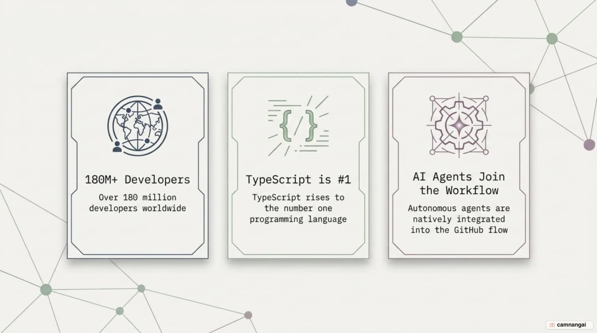 GitHub's 2025 scale and its shift toward AI agents