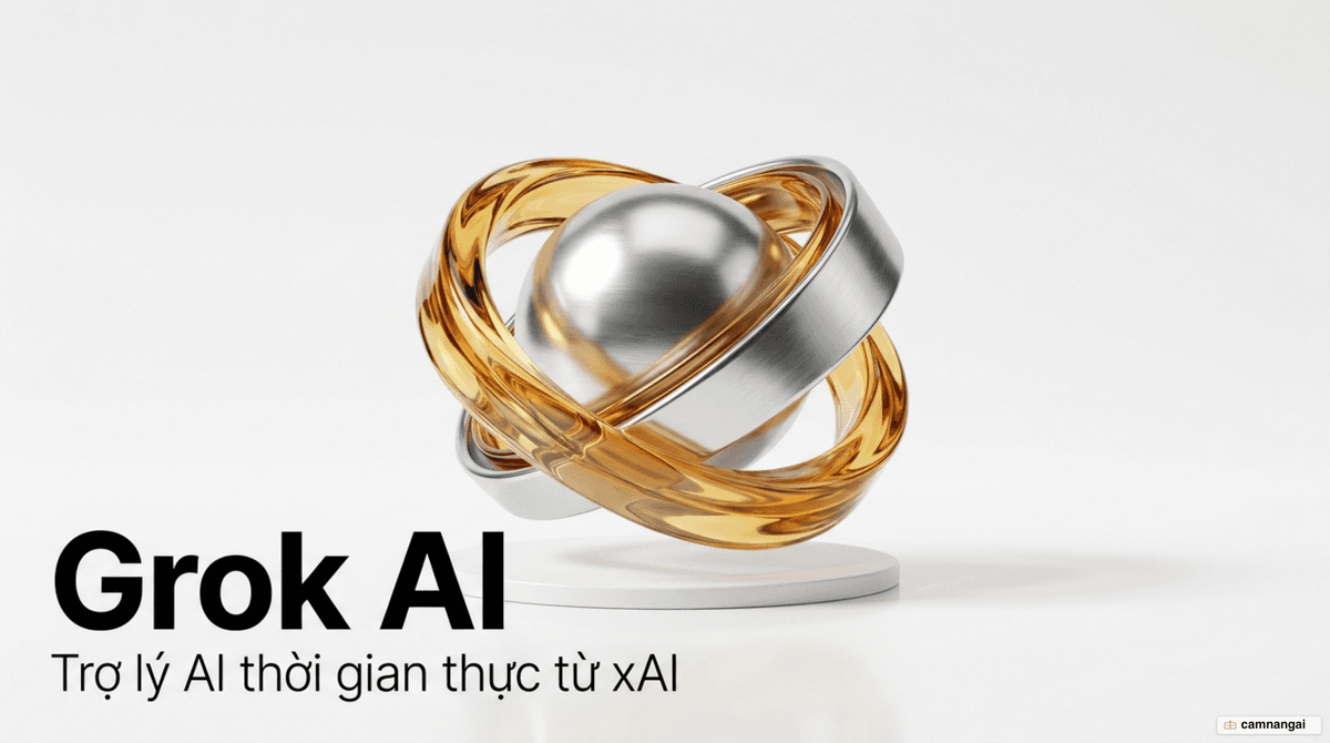 Ảnh minh hoạ Grok — trợ lý AI của xAI/SpaceXAI đọc dữ liệu thời gian thực từ mạng xã hội X