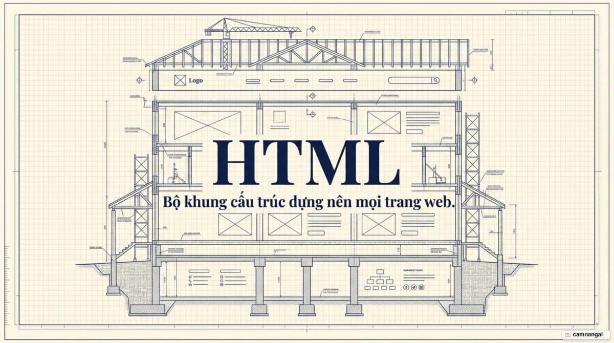 HTML là bộ khung cấu trúc dựng nên một trang web