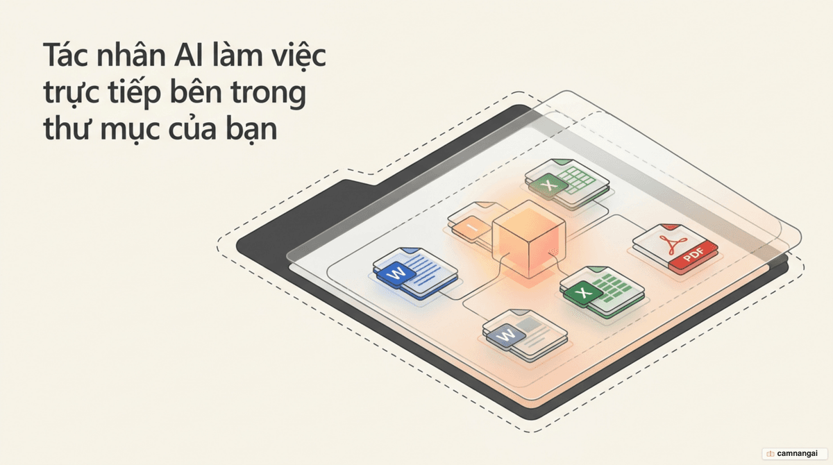 Một tác nhân AI làm việc trực tiếp trên thư mục tệp tin nằm ngay trên máy tính của bạn