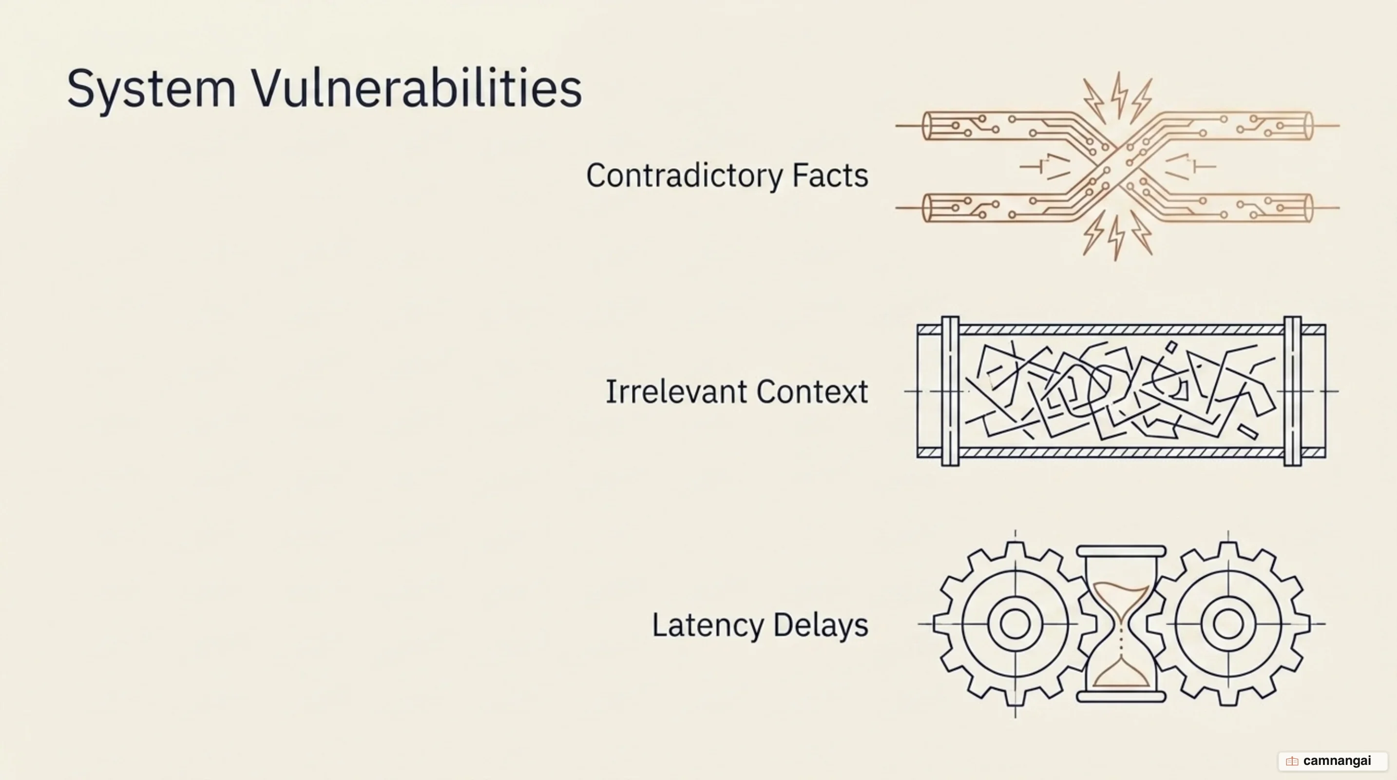 Three ways agent memory breaks: contradictory facts, irrelevant retrieved memories, and latency when the work runs synchronously