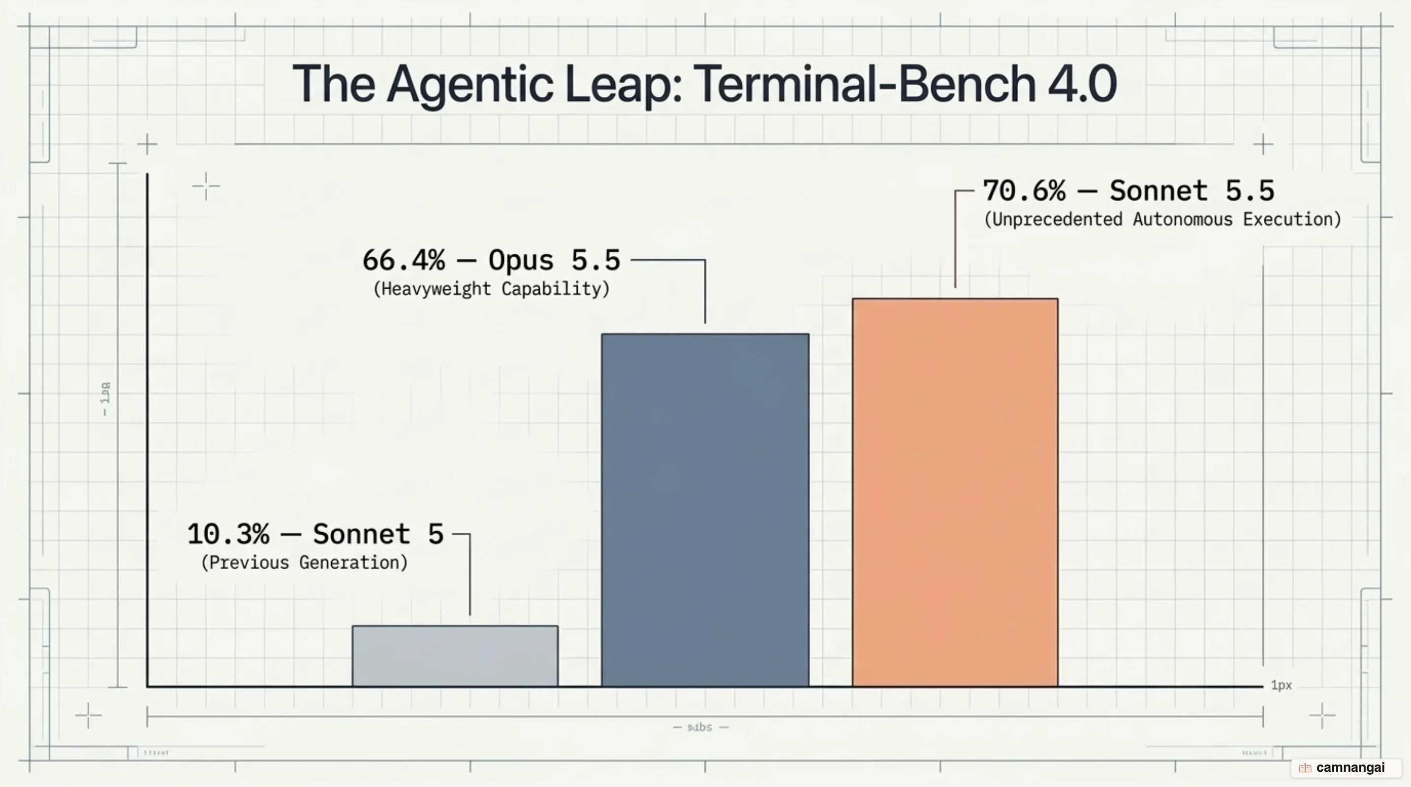 Major leap in agentic coding performance on Terminal-Bench 4.0 for Claude Sonnet 5.5