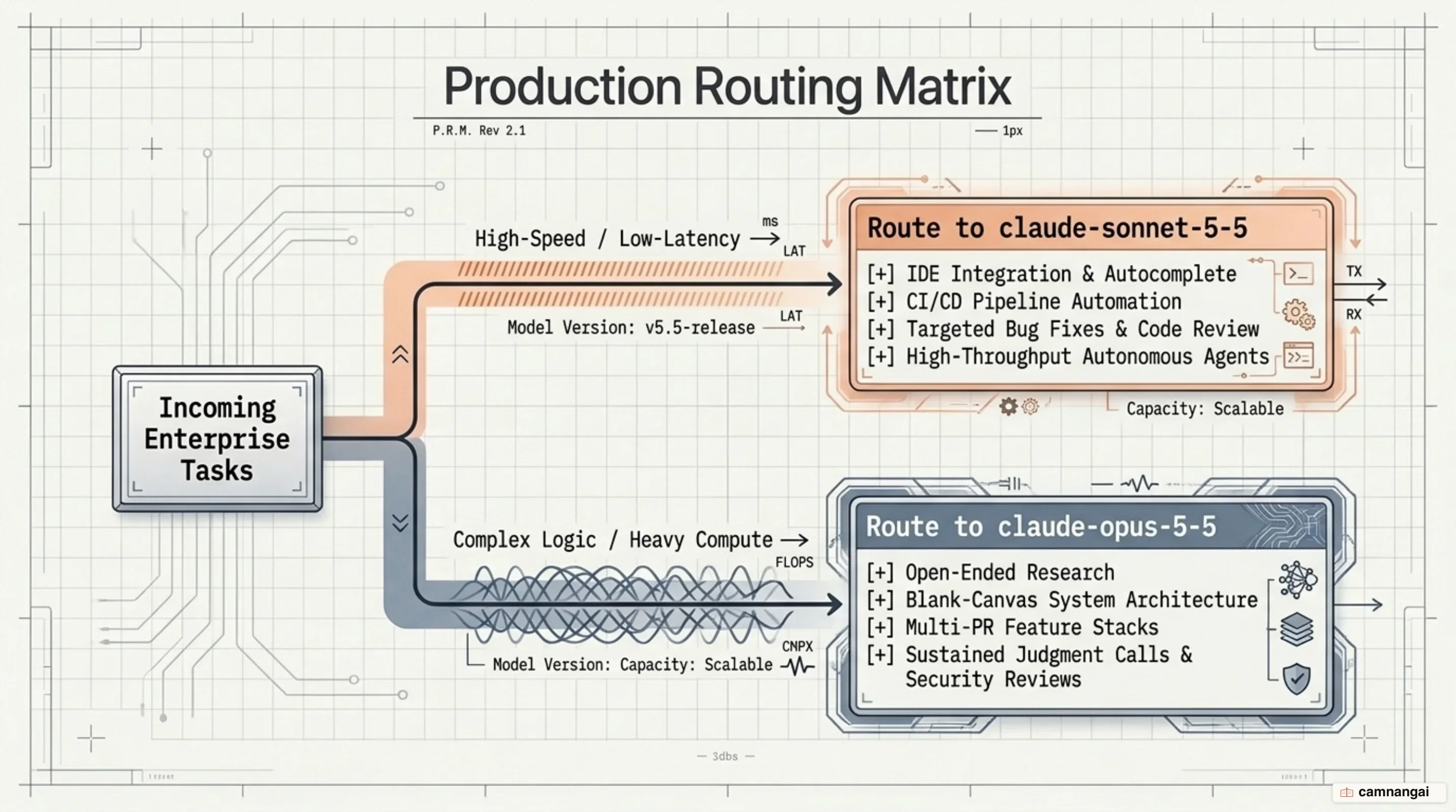 Decision matrix and workflow routing between Claude Sonnet 5.5 and Claude Opus 5.5