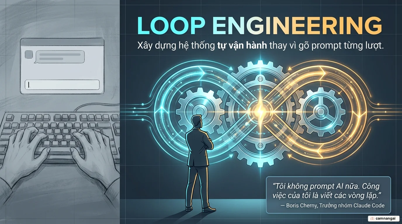 Loop Engineering: Ngừng ra lệnh cho AI, hãy thiết kế vòng lặp