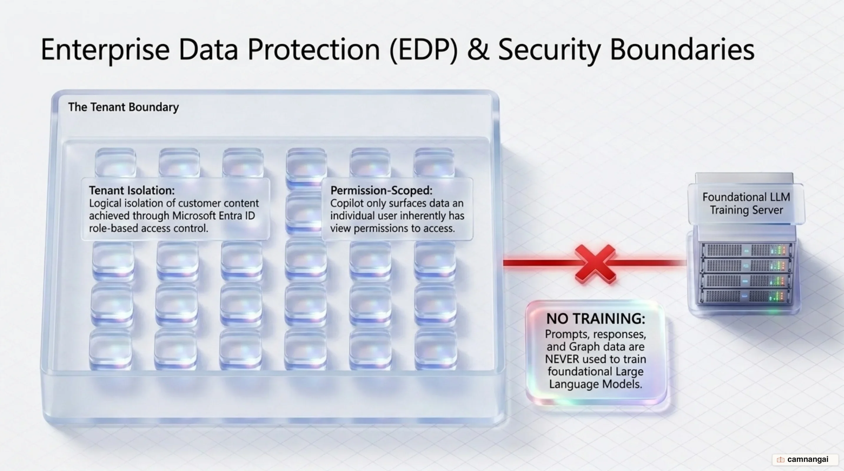 Enterprise data protection model and tenant boundaries in Microsoft 365 Copilot