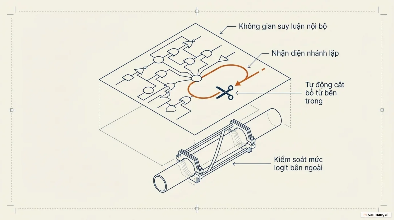 Kiểm soát lặp dịch lên tầng cao hơn: từ khoản phạt ở mức logit sang việc mô hình tự xử lý trong không gian suy luận nội bộ