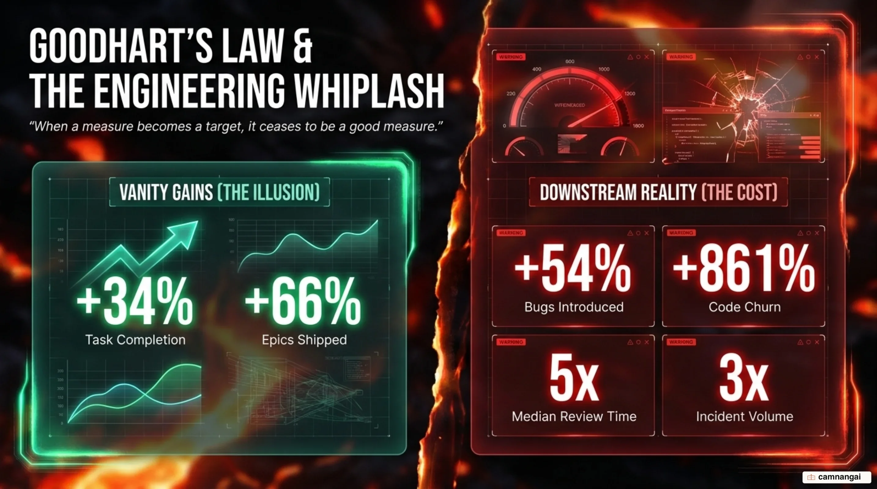 Goodhart's Law and engineering degradation under tokenmaxxing incentives