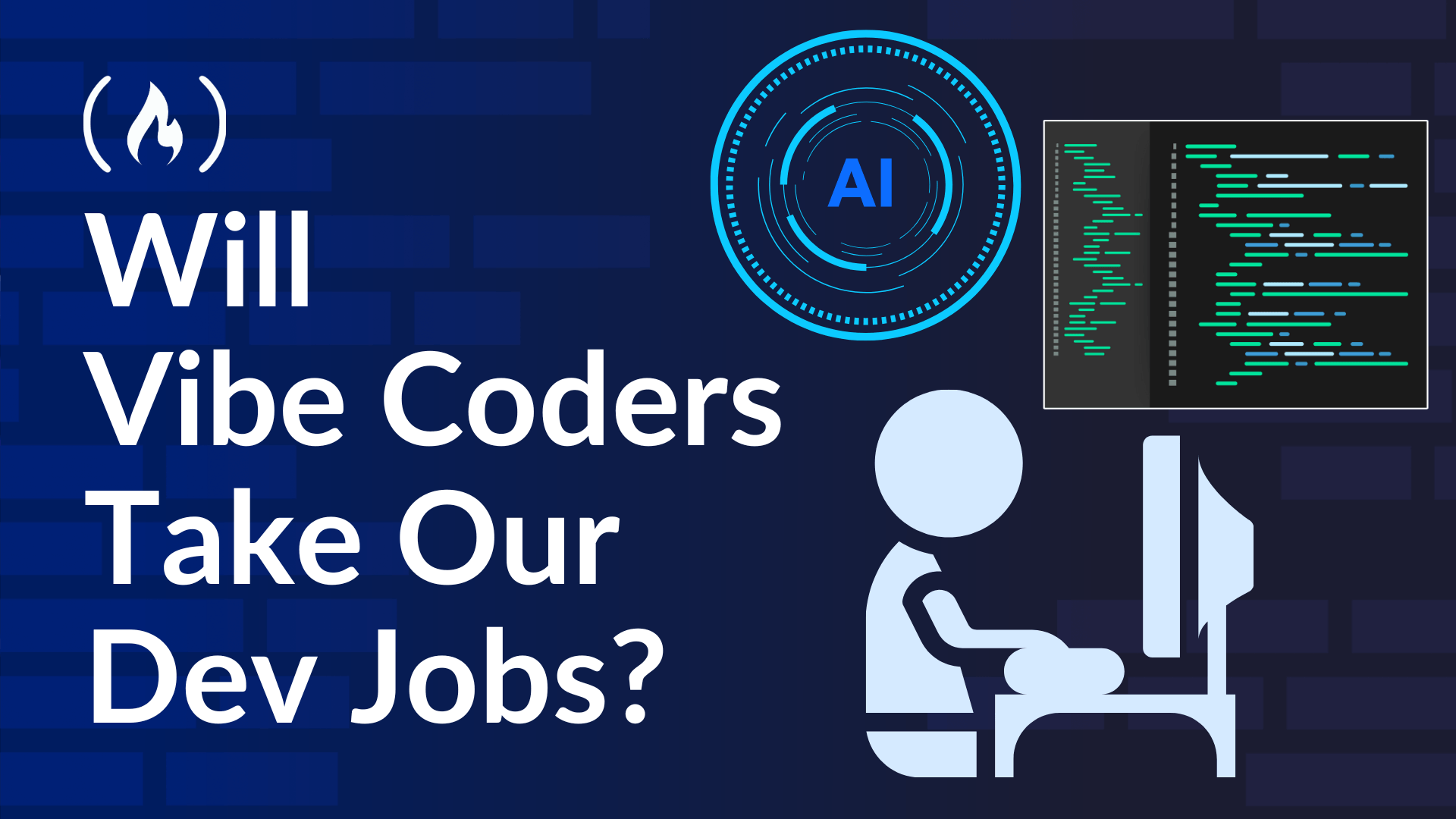 Hình minh họa khái niệm vibe coding — lập trình bằng cách trò chuyện với AI thay vì gõ từng dòng mã